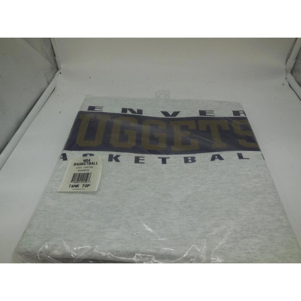 G2 Vtg 90S Denvers Nuggets Nba Logo T-Shirt Tank Top L Usa Fan Sports Wear 1996
